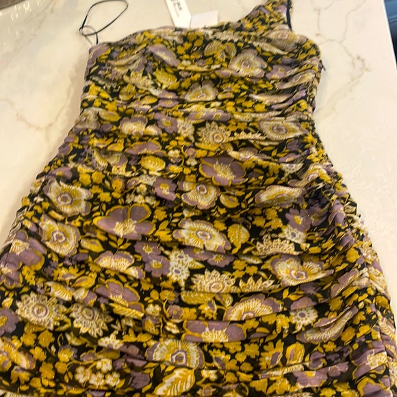 NWT FLORAL ONE STRAP MINI DRESS - Picture 2 of 6